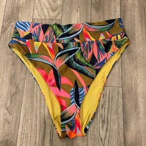 Aerie high cut cheeky swim bottoms